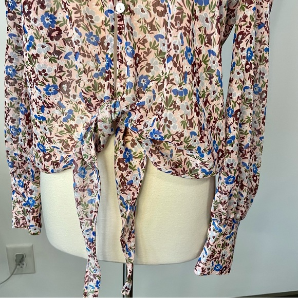 The East Order Floral Chiffon Blouse - Picture 2 of 8